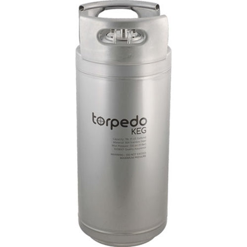 Torpedo Keg | Ball Lock Stainless Steel Corny Keg | Low2 O-Ring