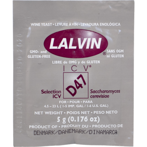 Lalvin - D47 - Dry Wine Yeast