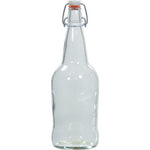 EZ Cap Bottles - 32 oz Clear Swing Top (Case of 12)