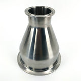 Tri-Clamp Concentric Reducer | 4" x 2" | Stainless