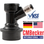 CMBecker Ball Lock Quick Disconnect (QD) | Beverage Out | Flared | High-Quality Plastic QD | NSF Registered | Made in Germany | Assembled in USA