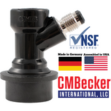 CMBecker Ball Lock Quick Disconnect (QD) | Beverage Out | Flared | High-Quality Plastic QD | NSF Registered | Made in Germany | Assembled in USA