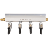 KOMOS® Aluminum Gas Manifold - 1/4" Flare