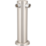 KOMOS® Brushed Stainless Draft Tower Kit | Double Tap