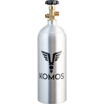 KOMOS® 5 lb CO2 Tank | Premium Aluminum | New | CGA320 Valve | US DOT Approved