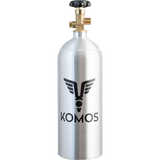 KOMOS® 5 lb CO2 Tank | Premium Aluminum | New | CGA320 Valve | US DOT Approved