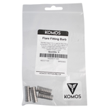 KOMOS® | Flare Fitting | Stainless 5/16" Barb | 4-Pack