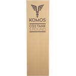 KOMOS® 5 lb CO2 Tank | Premium Aluminum | New | CGA320 Valve | US DOT Approved