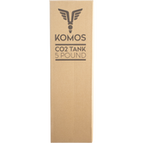 KOMOS® 5 lb CO2 Tank | Premium Aluminum | New | CGA320 Valve | US DOT Approved