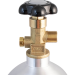 KOMOS® 5 lb CO2 Tank | Premium Aluminum | New | CGA320 Valve | US DOT Approved