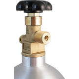 KOMOS® 5 lb CO2 Tank | Premium Aluminum | New | CGA320 Valve | US DOT Approved