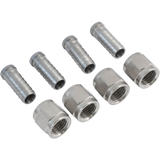 KOMOS® | Flare Fitting Set | 1/4 in. Swivel Nut & 5/16 in. Barb | 4-Pack