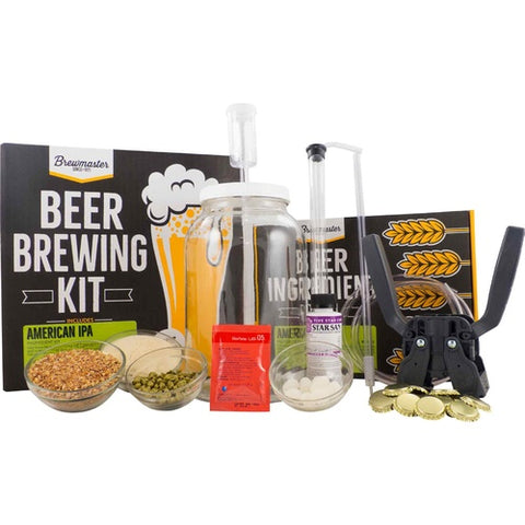 1 Gallon Homebrew Starter Kit & American IPA Recipe