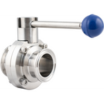Stainless Steel Butterfly Valve - 1.5" Tri Clamp