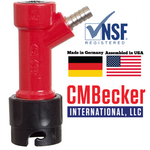 CM Becker Pin Lock Quick Disconnect (QD) - 3 Pin Liquid Out - Barbed