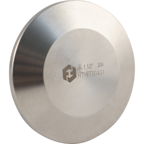 ForgeFit® Stainless Tri-Clamp End Cap - 1.5"