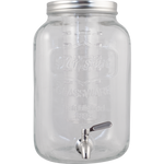 Glass Beverage Dispenser with Infuser and Stainless Spigot - 2.1 gal