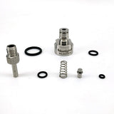 Thread-on Ball Lock Quick Disconnect (QD) Cap - Stainless Steel