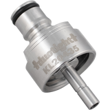 Thread-on Ball Lock Quick Disconnect (QD) Cap - Stainless Steel