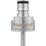 Thread-on Ball Lock Quick Disconnect (QD) Cap - Stainless Steel