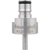 Thread-on Ball Lock Quick Disconnect (QD) Cap - Stainless Steel