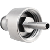Thread-on Ball Lock Quick Disconnect (QD) Cap - Stainless Steel