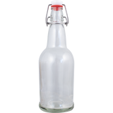Pop Tops Swing Top Bottles - 16 oz Clear (Case of 12)
