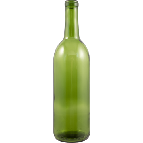 750 mL Champagne Green Bordeaux Wine Bottles