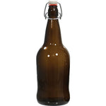 EZ Cap Bottles - 32 oz Amber Swing Top (Case of 12)