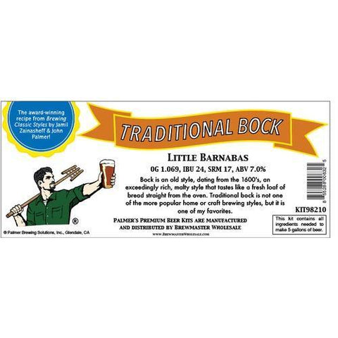 Palmer Premium Beer Kits - Little Barnabas - Traditional Bock - Oregonized Brewing
