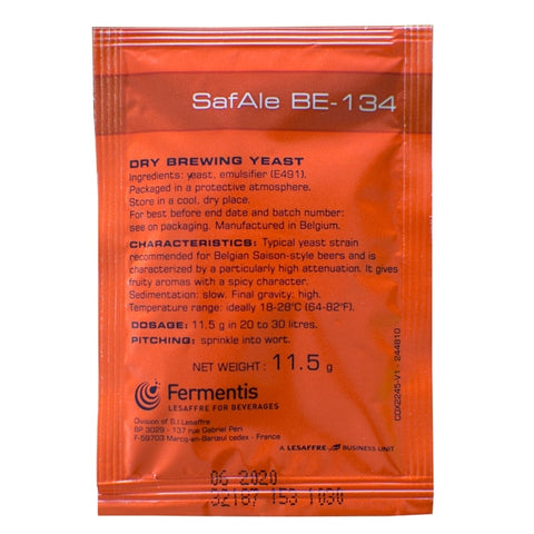 Fermentis Dry Yeast - Safale BE-134 Saison