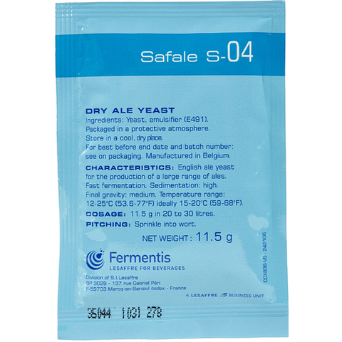 Fermentis Safale S-04 English Ale Yeast
