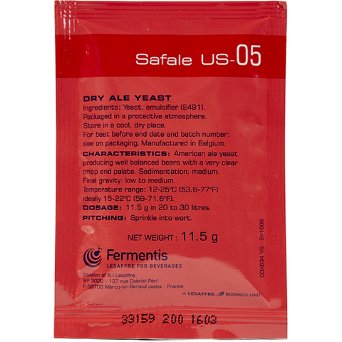 Safale US-05 American Ale Yeast - Oregonized Brewing