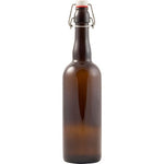 Beer Bottles - 750mL Amber Swing Top Bottle - Case of 12
