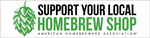 Support Your Local Homebrew Shop Bumper/Carboy Sticker